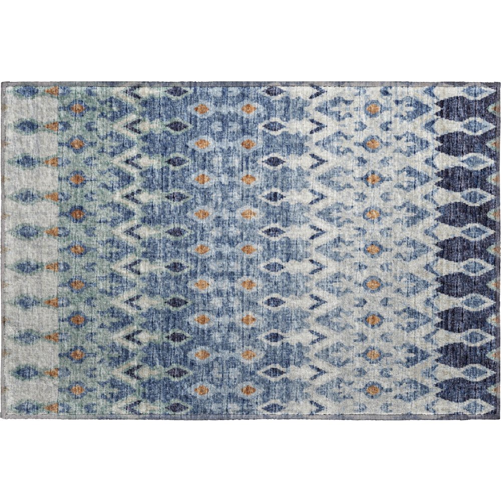 Premium Machine Washable Mayfield  Seaglass 1'8" x 2'6" Rug. Picture 1