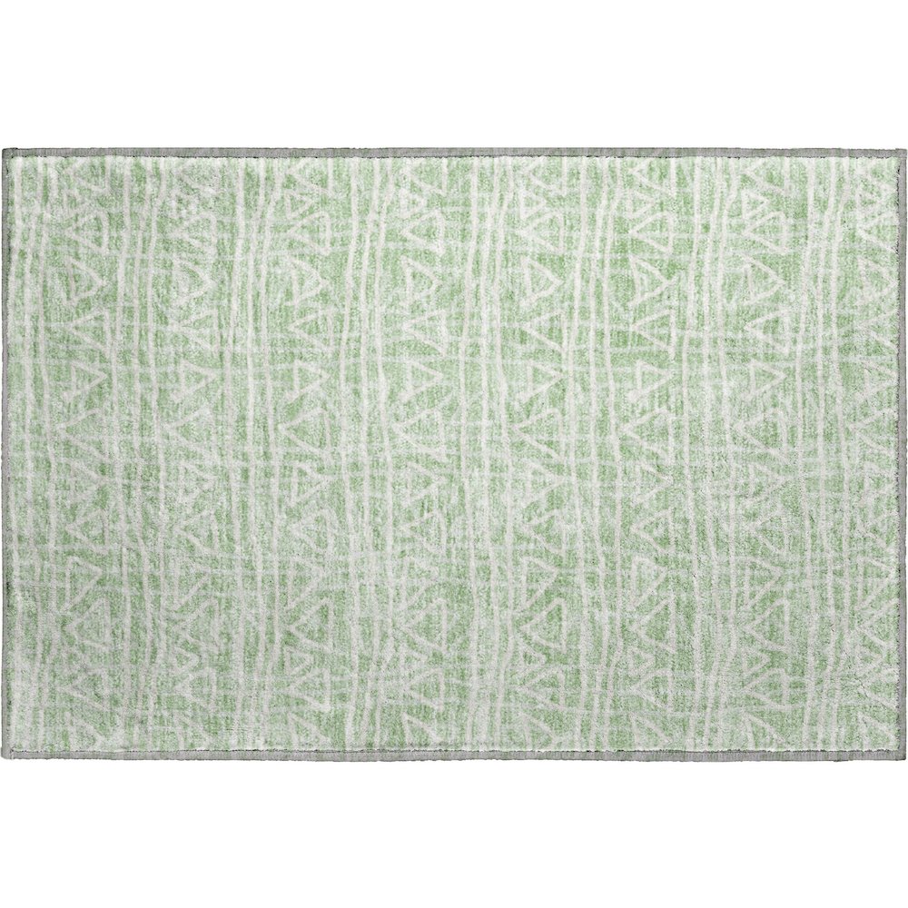 Premium Machine Washable Mayfield AMF730 Mint 1'8" x 2'6" Rug. Picture 1