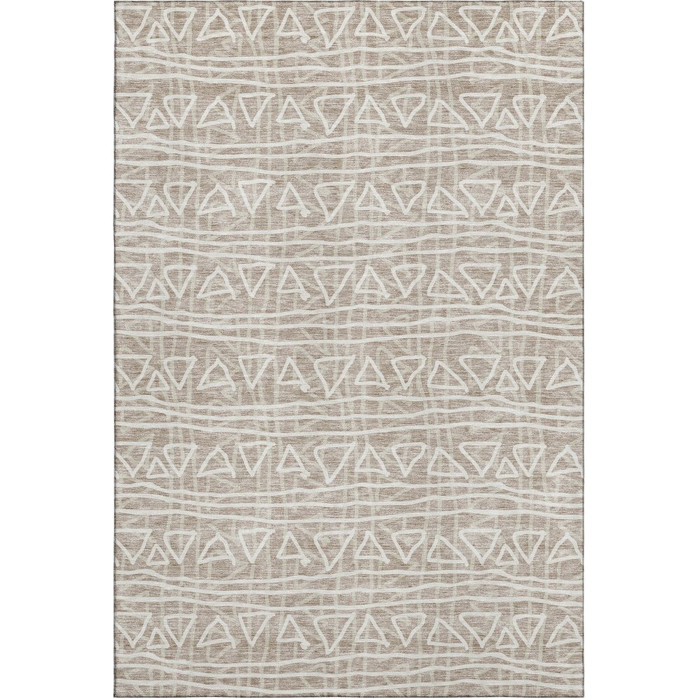 Premium Machine Washable Mayfield AMF730 Taupe 2'6" x 3'10" Rug. Picture 1