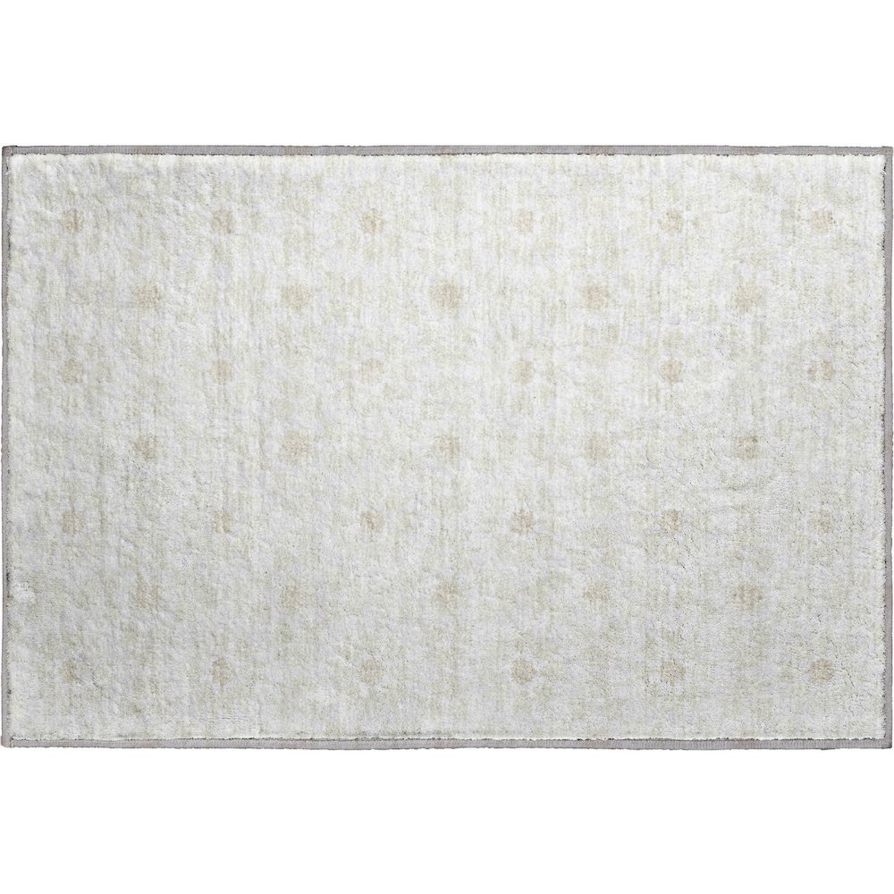 Premium Machine Washable Mayfield AMF734 Ivory 1'8" x 2'6" Rug. Picture 1