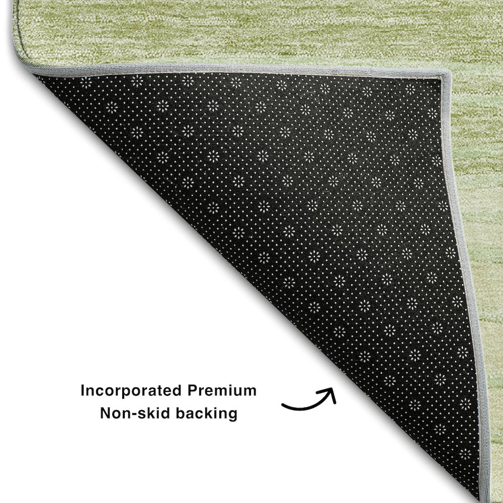 Premium Machine Washable Mayfield AMF735 Aloe 1'8" x 2'6" Rug. Picture 2