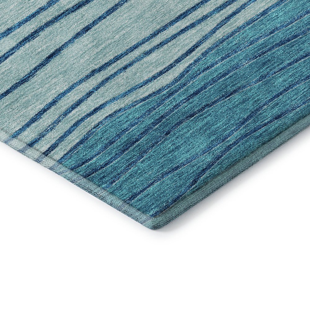 Premium Machine Washable Mayfield AMF735 Sky 1'8" x 2'6" Rug. Picture 3