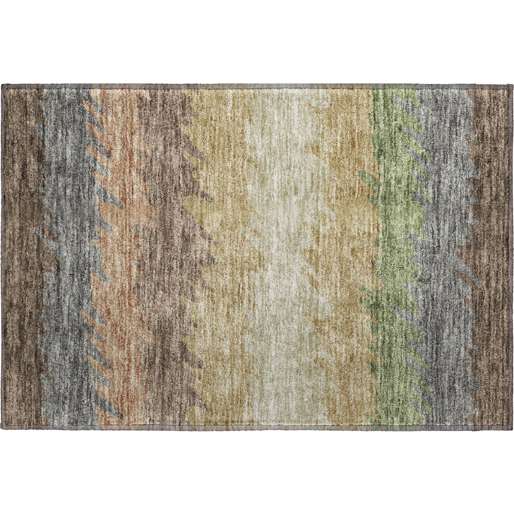 Premium Machine Washable Mayfield AMF736 Chocolate 1'8" x 2'6" Rug. Picture 1