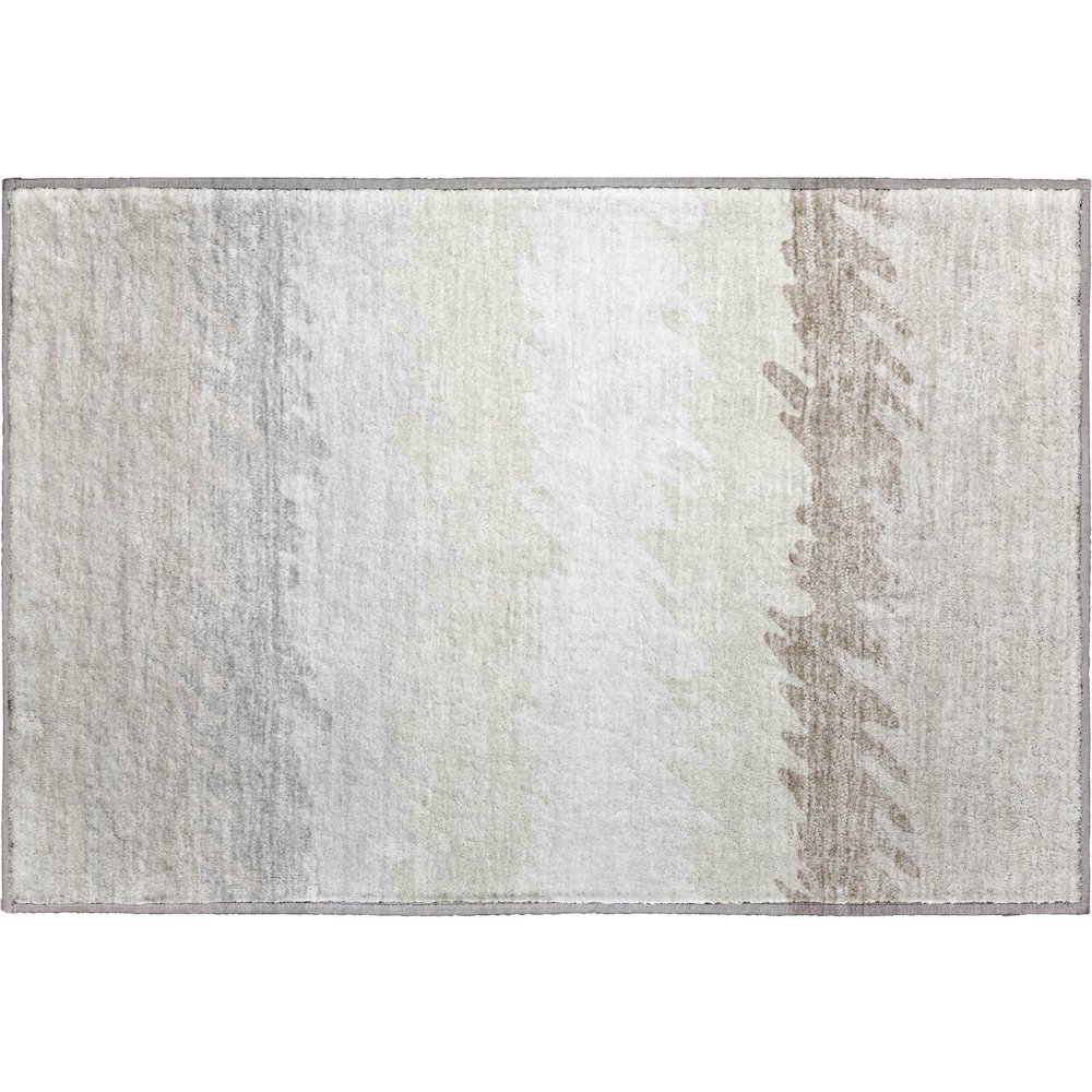 Premium Machine Washable Mayfield AMF736 Ivory 1'8" x 2'6" Rug. Picture 1