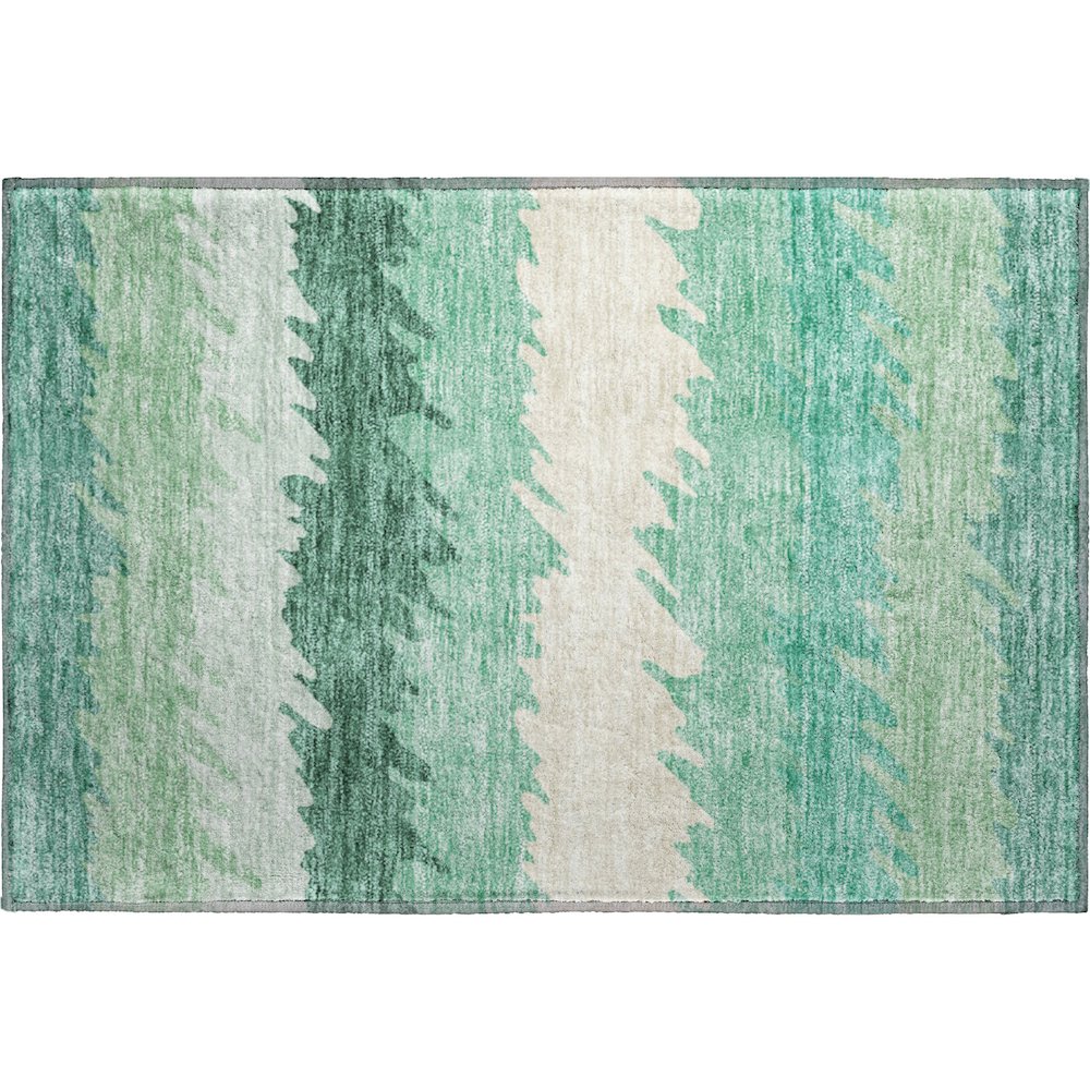 Premium Machine Washable Mayfield AMF736 Sage 1'8" x 2'6" Rug. Picture 1