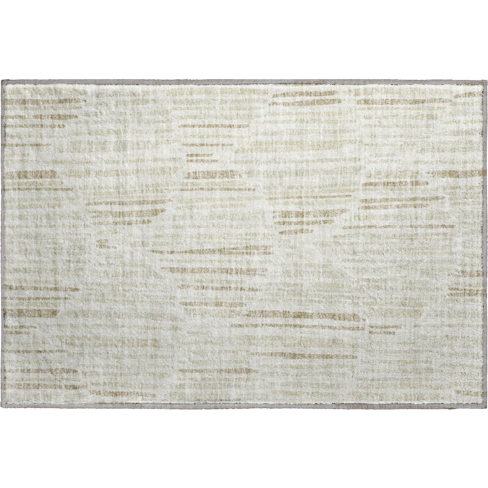 Premium Machine Washable Mayfield AMF739 Ivory 1'8" x 2'6" Rug. Picture 1