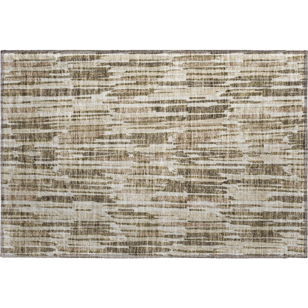 Premium Machine Washable Mayfield AMF739 Mocha 1'8" x 2'6" Rug. Picture 1