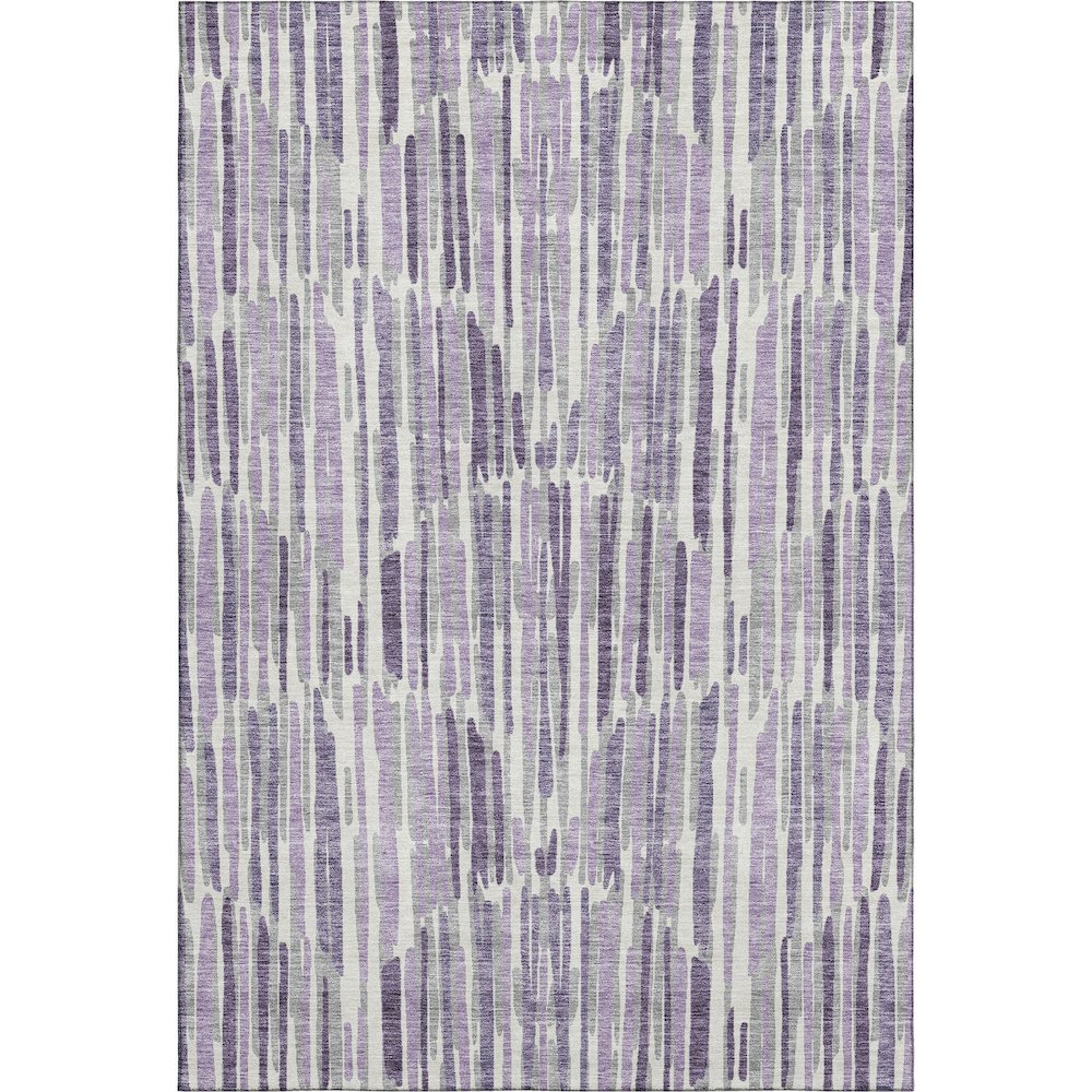 Premium Machine Washable Mayfield AMF739 Purple 2'6" x 3'10" Rug. Picture 1