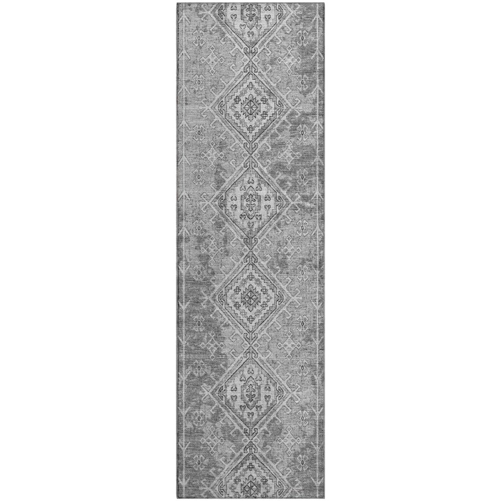 Premium Machine Washable Mayfield  Ash 2'3" x 7'6" Runner Rug. Picture 1