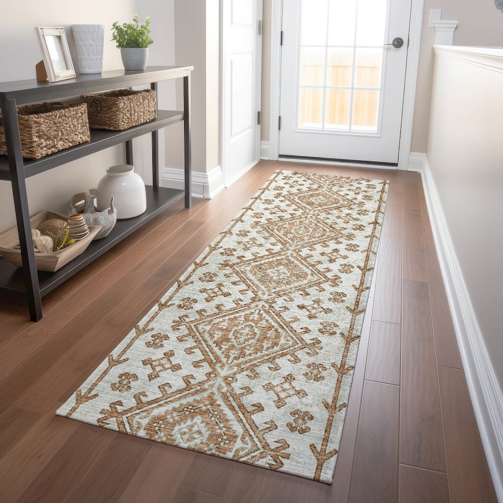 Premium Machine Washable Mayfield  Canyon 2'3" x 7'6" Runner Rug. Picture 5