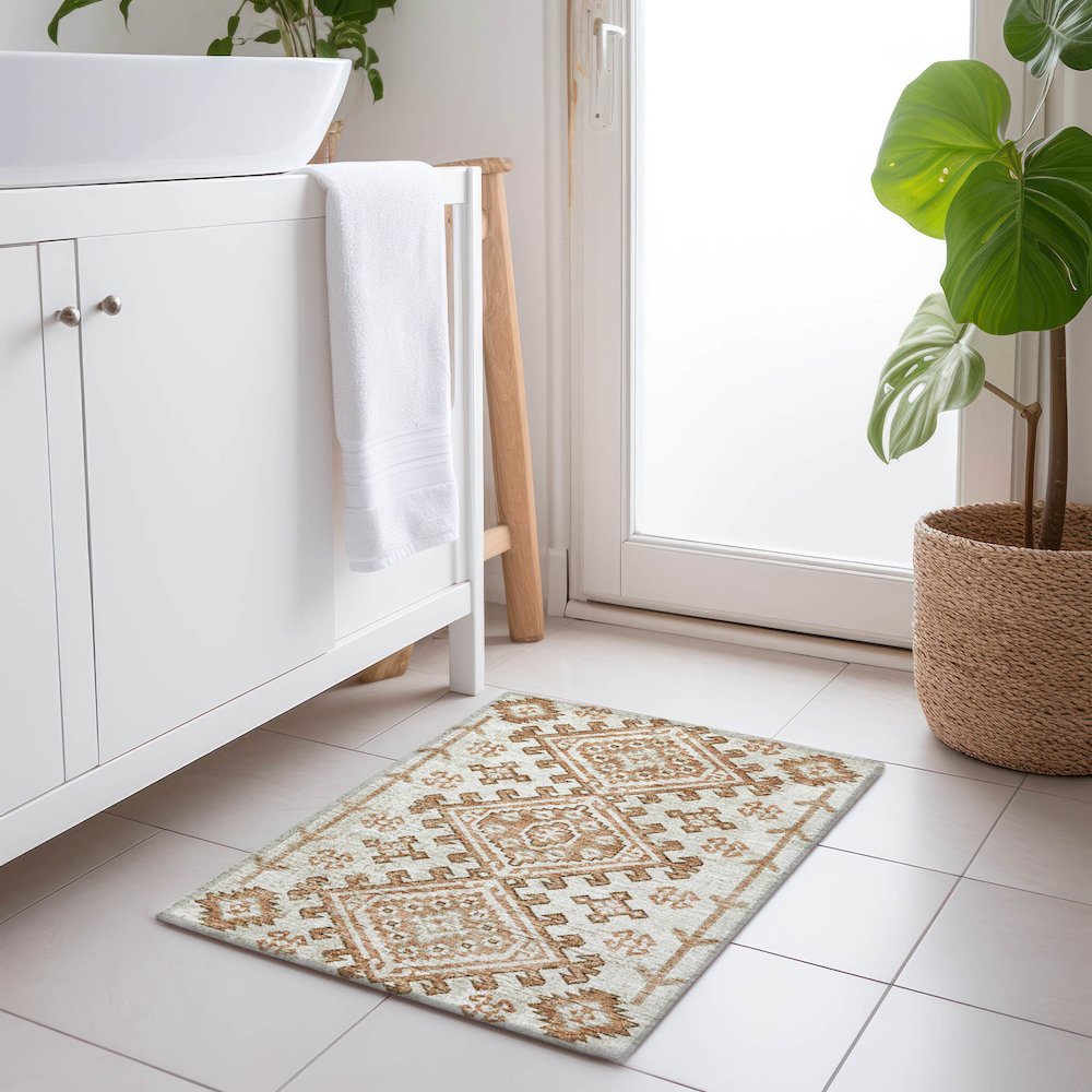 Premium Machine Washable Mayfield  Canyon 1'8" x 2'6" Rug. Picture 5