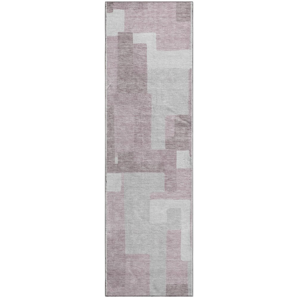 Premium Machine Washable Mayfield AMF740 Blush 2'3" x 7'6" Runner Rug. Picture 1