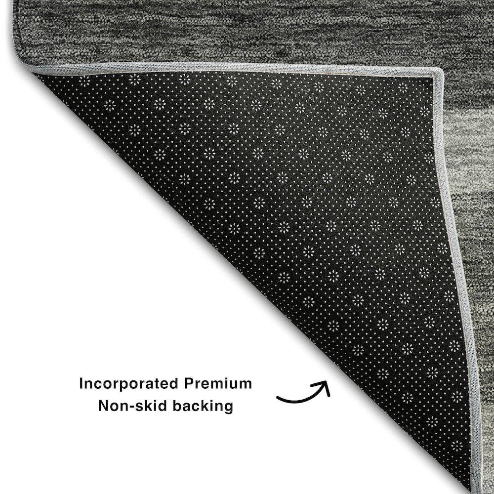 Premium Machine Washable Mayfield AMF740 Gray 1'8" x 2'6" Rug. Picture 2