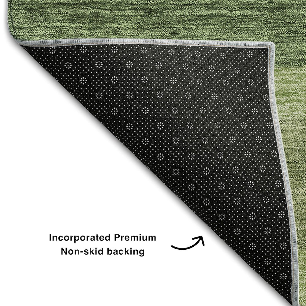 Premium Machine Washable Mayfield AMF740 Green 1'8" x 2'6" Rug. Picture 2