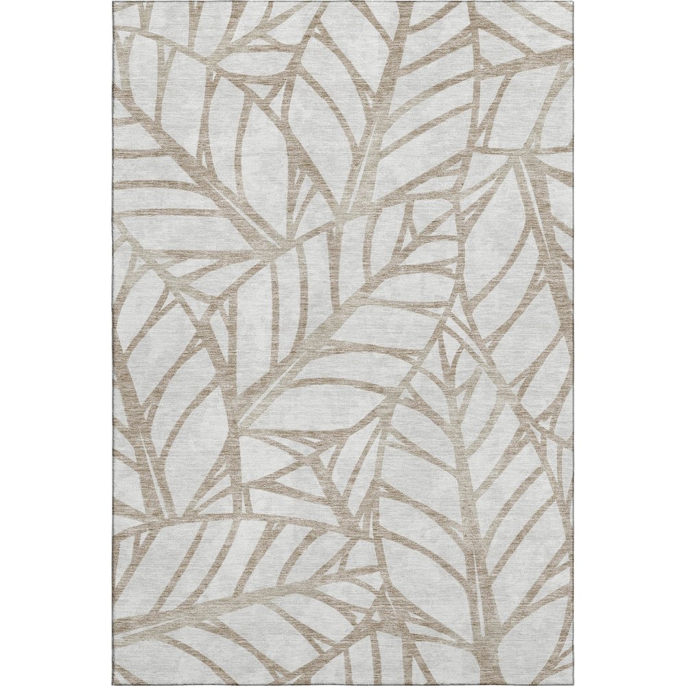 Premium Machine Washable Mayfield AMF741 Beige 2'6" x 3'10" Rug. Picture 1
