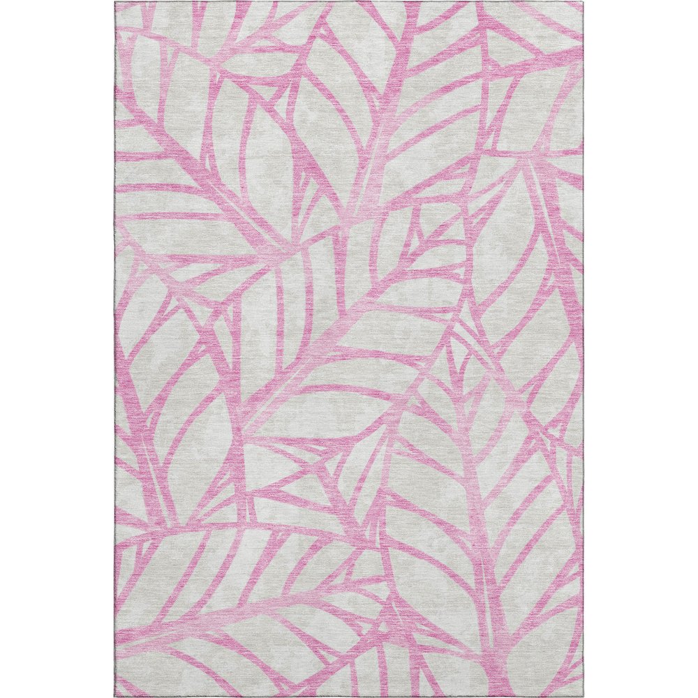 Premium Machine Washable Mayfield AMF741 Pink 2'6" x 3'10" Rug. Picture 1