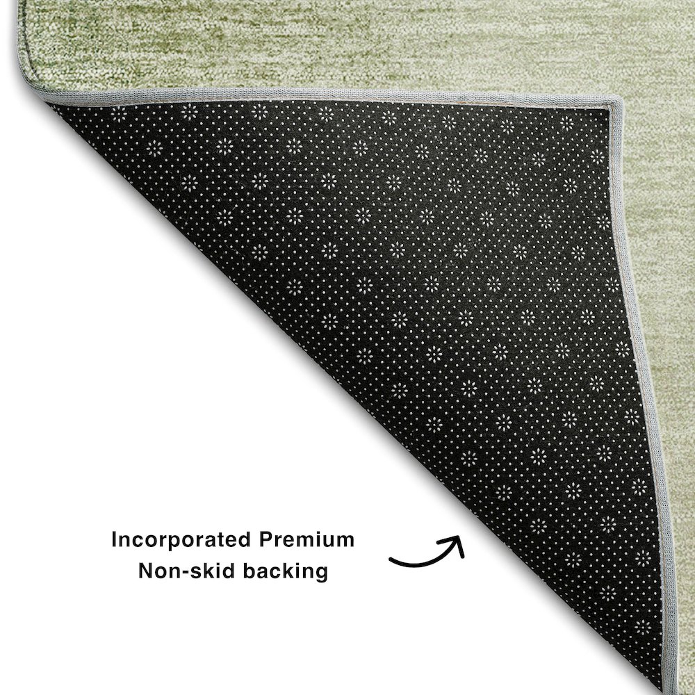 Premium Machine Washable Mayfield AMF742 Aloe 1'8" x 2'6" Rug. Picture 2