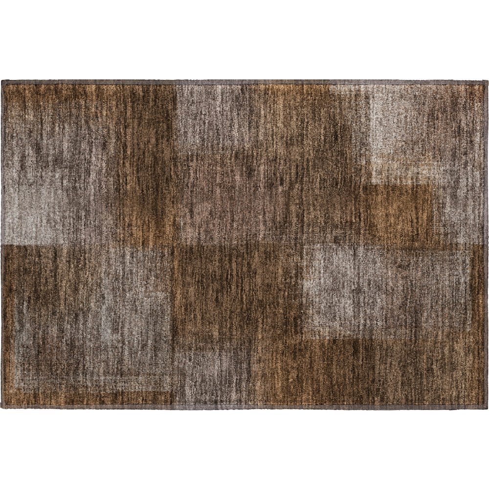 Premium Machine Washable Mayfield AMF742 Chocolate 1'8" x 2'6" Rug. Picture 1