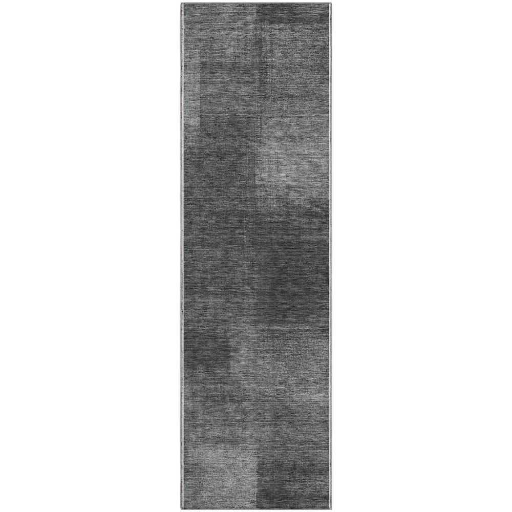 Premium Machine Washable Mayfield AMF742 Gray 2'3" x 7'6" Runner Rug. Picture 1
