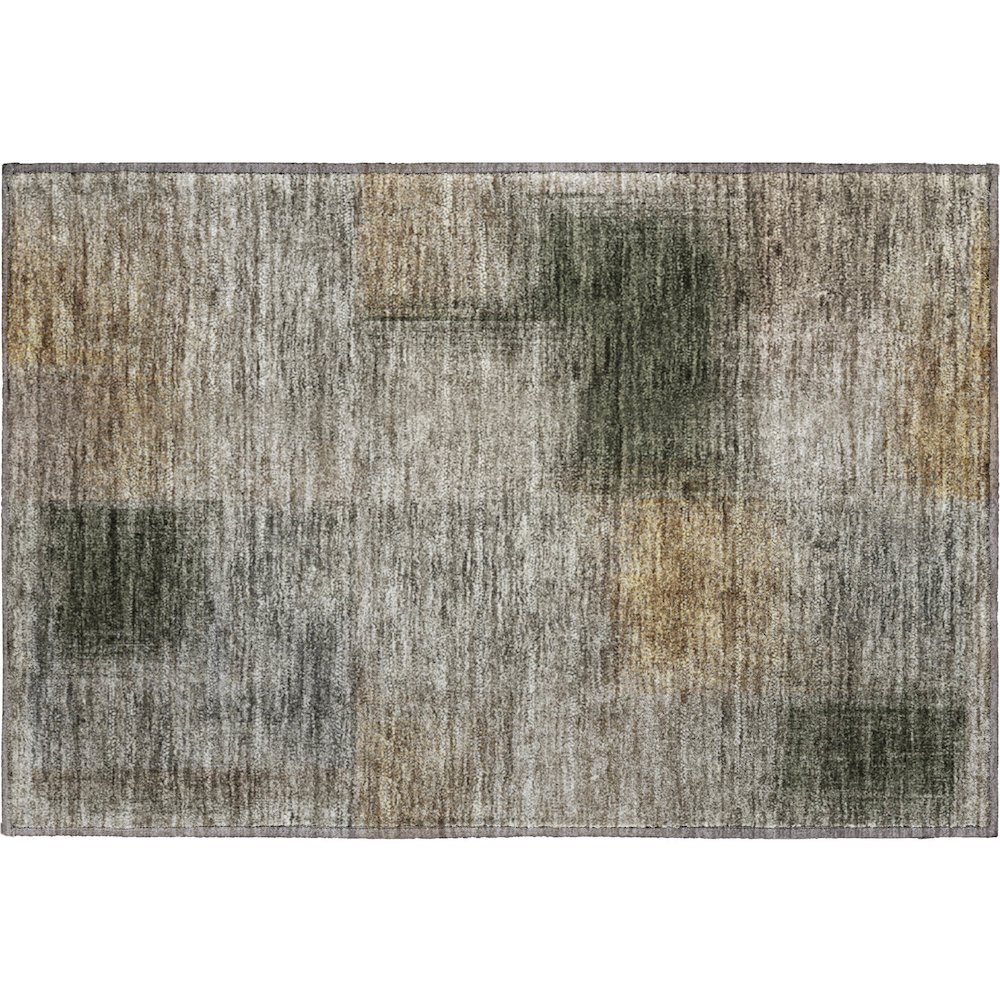 Premium Machine Washable Mayfield AMF742 Taupe 1'8" x 2'6" Rug. Picture 1