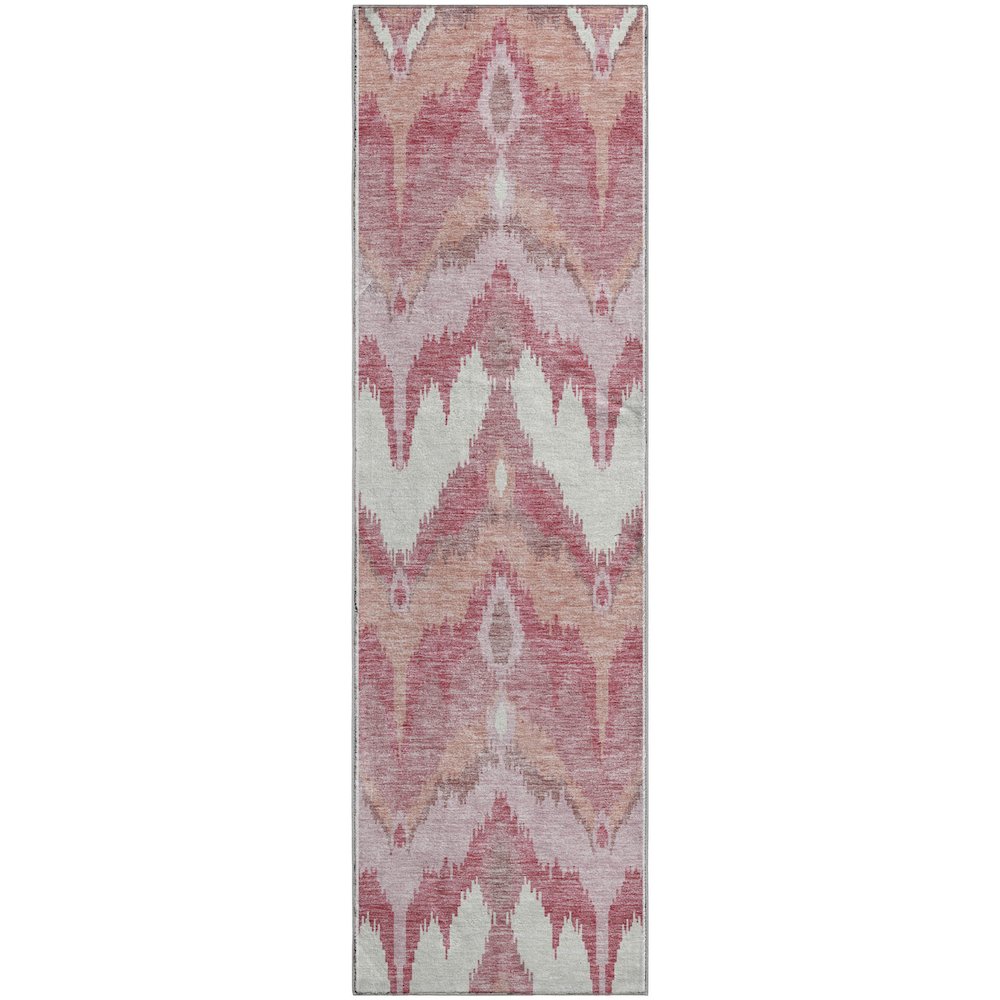 Premium Machine Washable Mayfield AMF743 Blush 2'3" x 7'6" Runner Rug. Picture 1