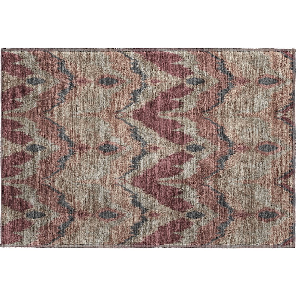Premium Machine Washable Mayfield AMF743 Burgundy 1'8" x 2'6" Rug. Picture 1