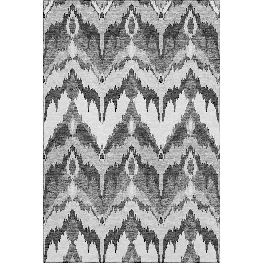 Premium Machine Washable Mayfield AMF743 Gray 2'6" x 3'10" Rug. Picture 1