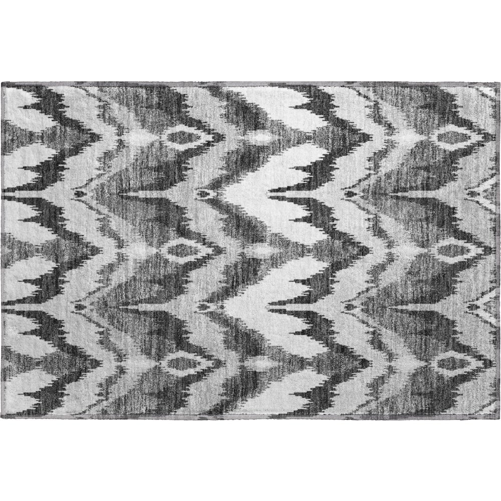 Premium Machine Washable Mayfield AMF743 Gray 1'8" x 2'6" Rug. Picture 1