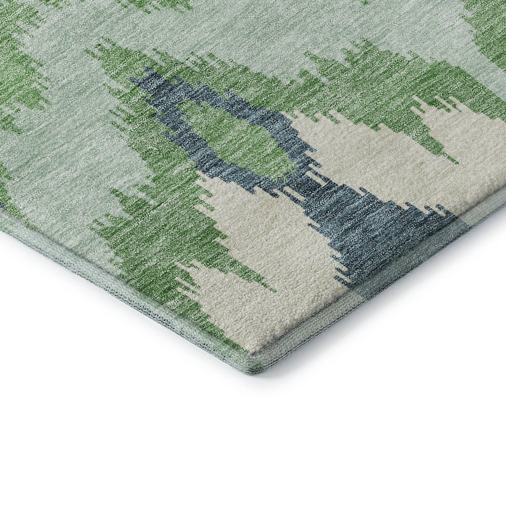 Premium Machine Washable Mayfield AMF743 Green 1'8" x 2'6" Rug. Picture 3