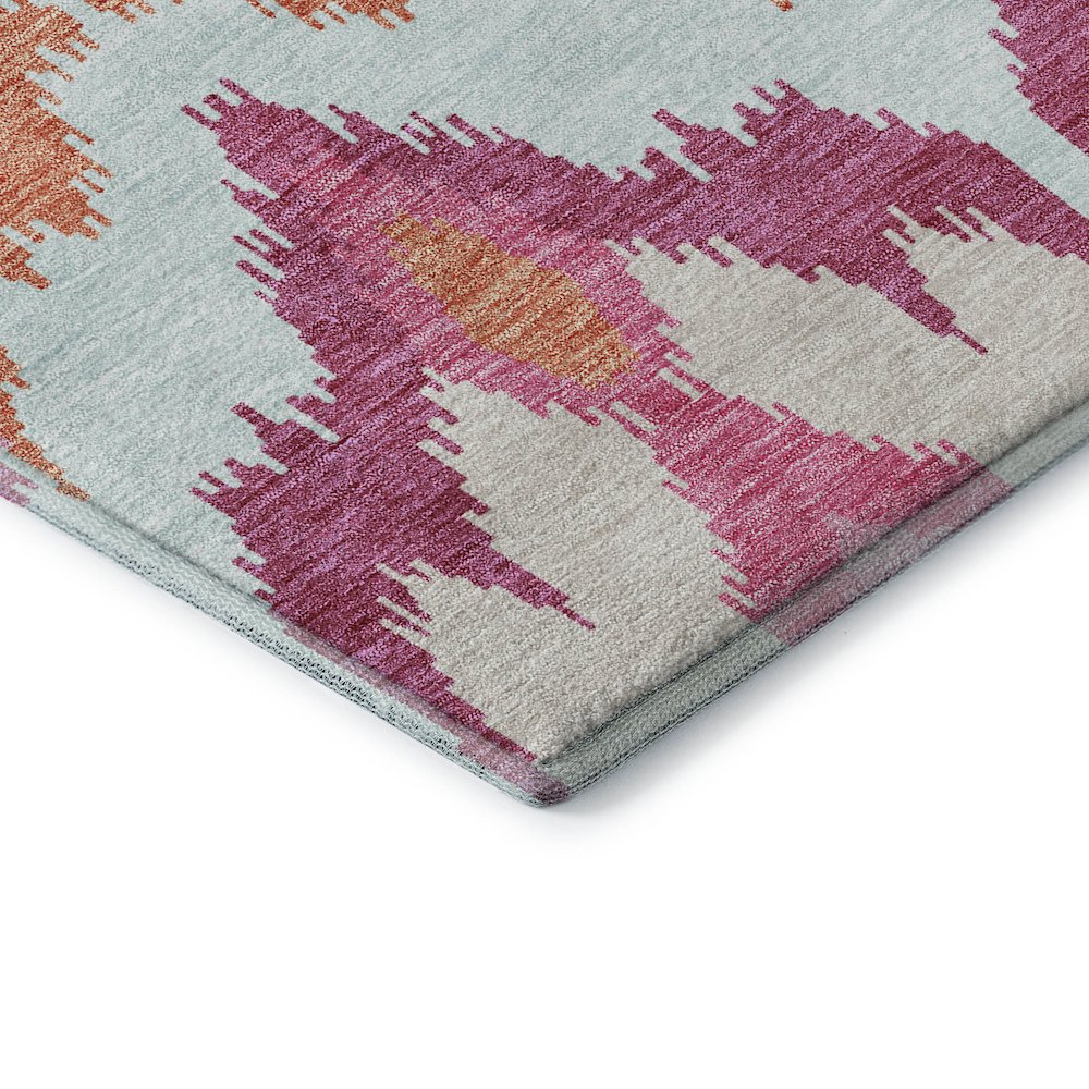 Premium Machine Washable Mayfield AMF743 Pink 1'8" x 2'6" Rug. Picture 3