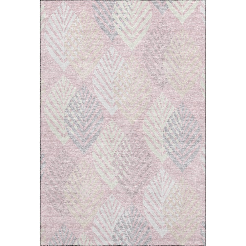 Premium Machine Washable Mayfield AMF744 Pink 2'6" x 3'10" Rug. Picture 1