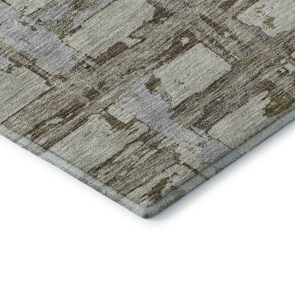 Premium Machine Washable Mayfield AMF745 Taupe 1'8" x 2'6" Rug. Picture 3