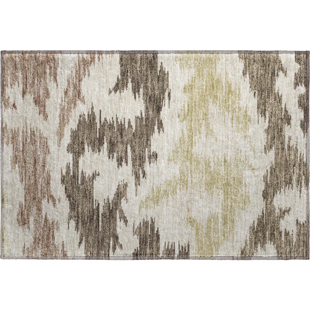 Premium Machine Washable Mayfield AMF746 Chocolate 1'8" x 2'6" Rug. Picture 1