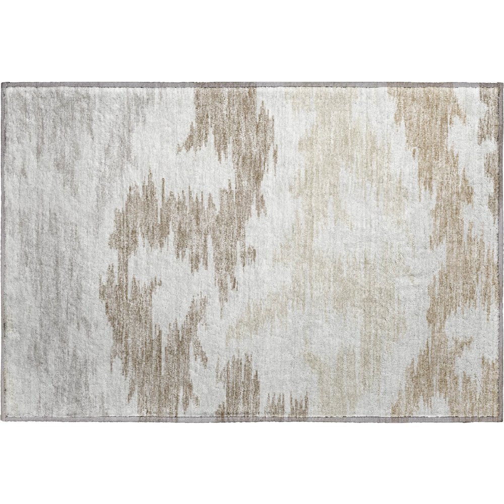 Premium Machine Washable Mayfield AMF746 Ivory 1'8" x 2'6" Rug. Picture 1