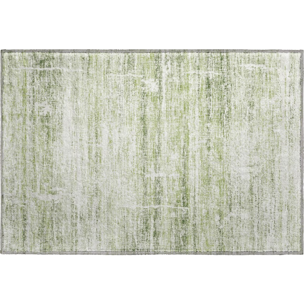 Premium Machine Washable Mayfield AMF747 Aloe 1'8" x 2'6" Rug. Picture 1