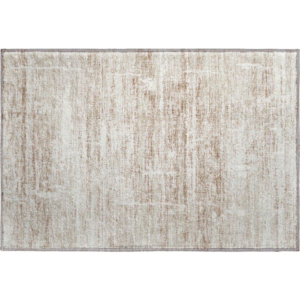 Premium Machine Washable Mayfield AMF747 Beige 1'8" x 2'6" Rug. Picture 1
