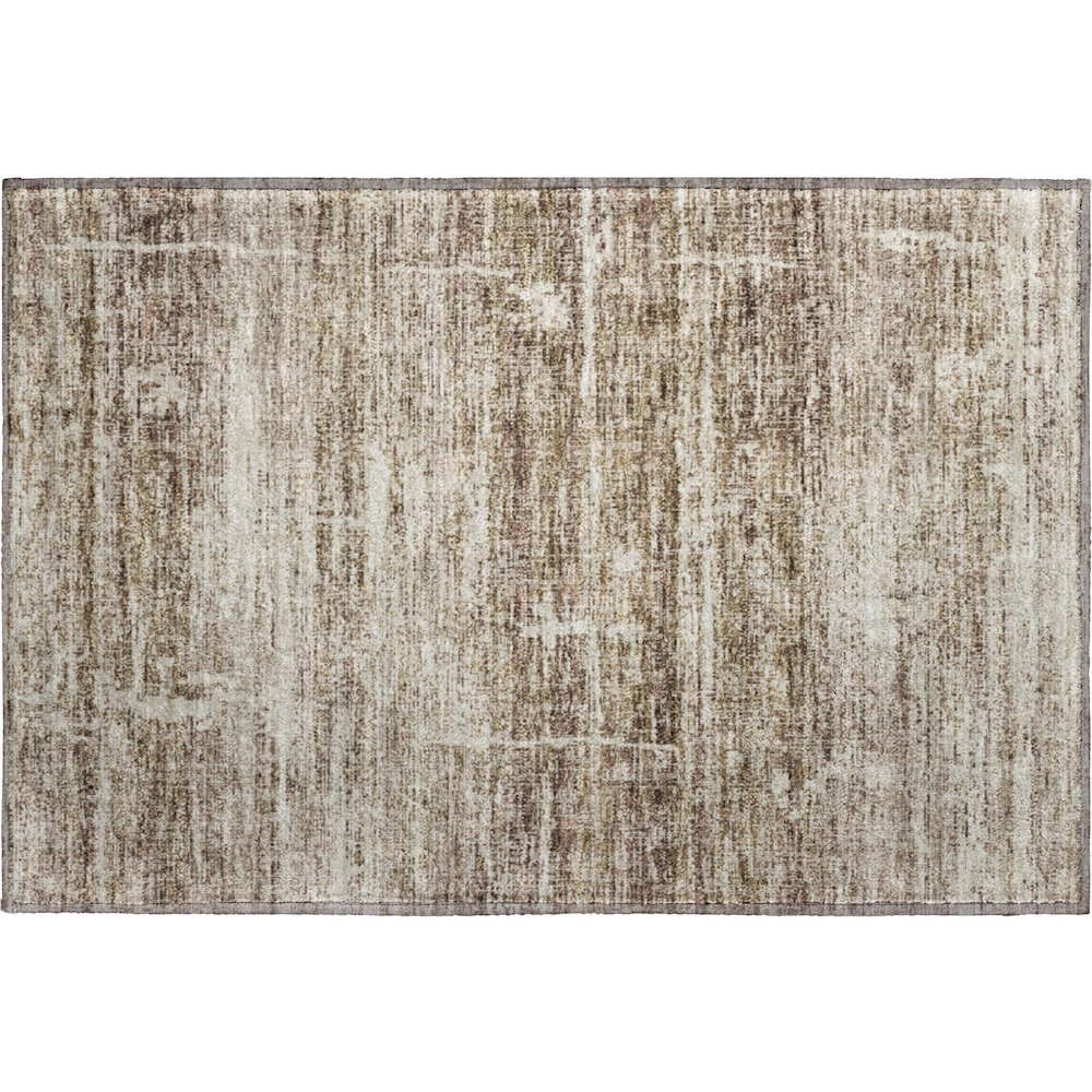 Premium Machine Washable Mayfield AMF747 Brown 1'8" x 2'6" Rug. Picture 1