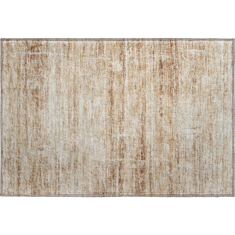 Premium Machine Washable Mayfield AMF747 Copper 1'8" x 2'6" Rug. Picture 1