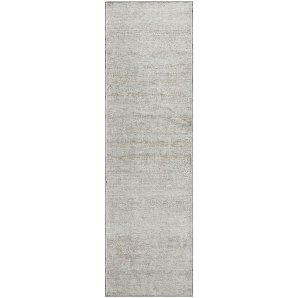 Premium Machine Washable Mayfield AMF747 Ivory 2'3" x 7'6" Runner Rug. Picture 1