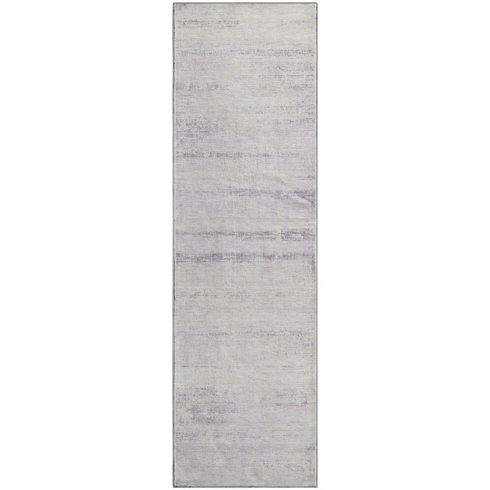 Premium Machine Washable Mayfield AMF747 Lavender 2'3" x 7'6" Runner Rug. Picture 1