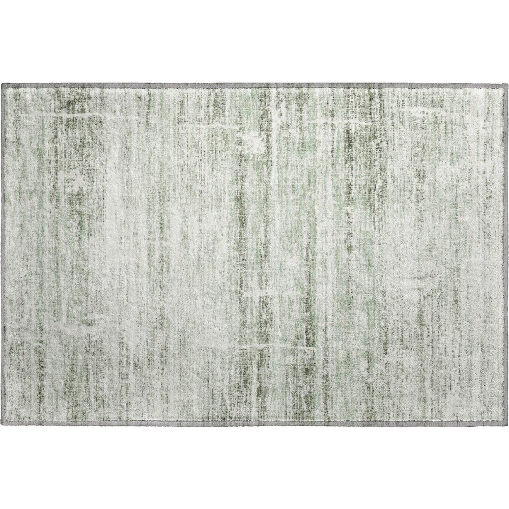 Premium Machine Washable Mayfield AMF747 Sage 1'8" x 2'6" Rug. Picture 1