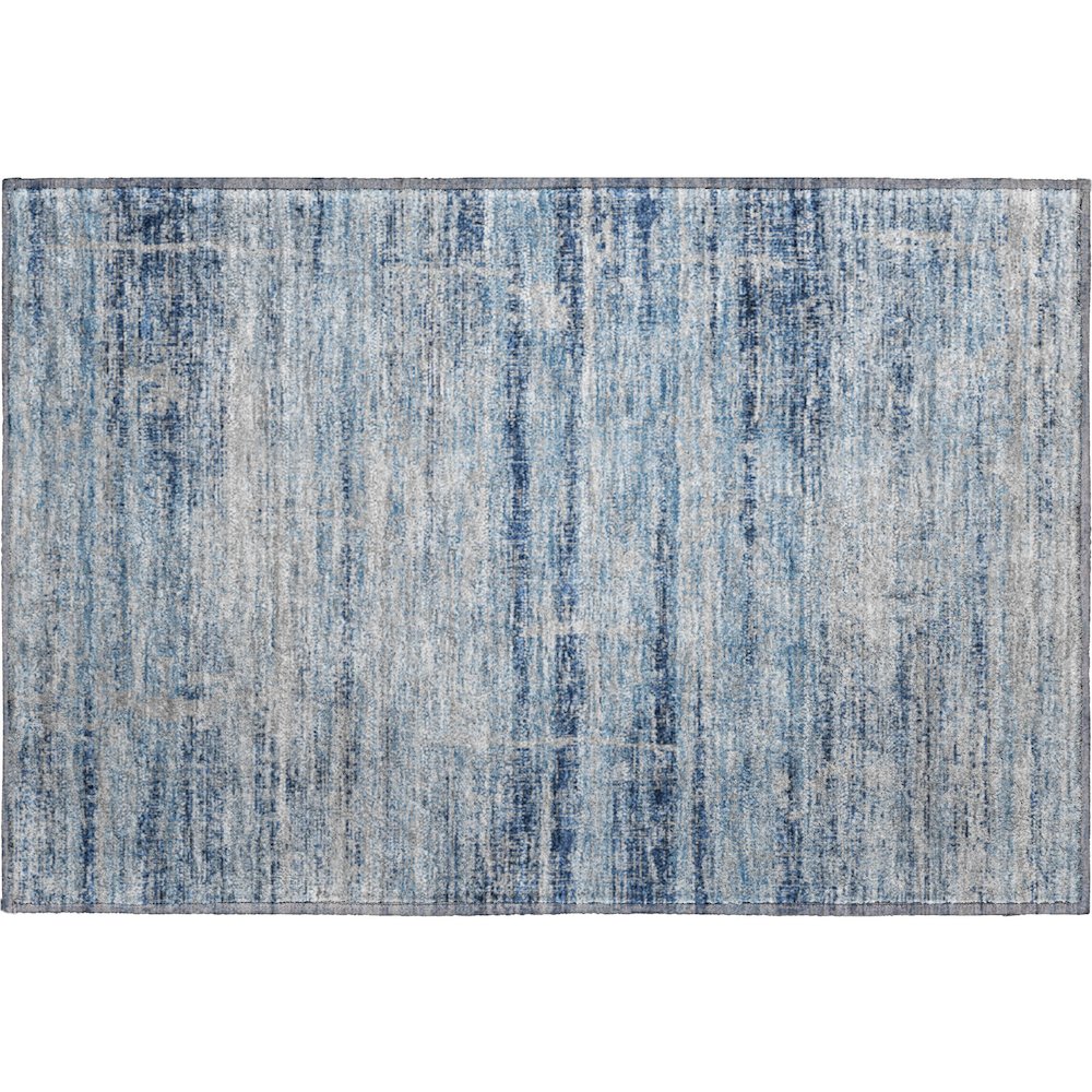 Premium Machine Washable Mayfield AMF747 Sky 1'8" x 2'6" Rug. Picture 1