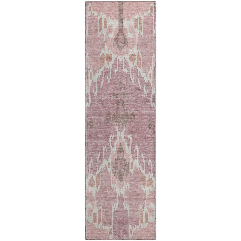 Premium Machine Washable Mayfield AMF748 Blush 2'3" x 7'6" Runner Rug. Picture 1