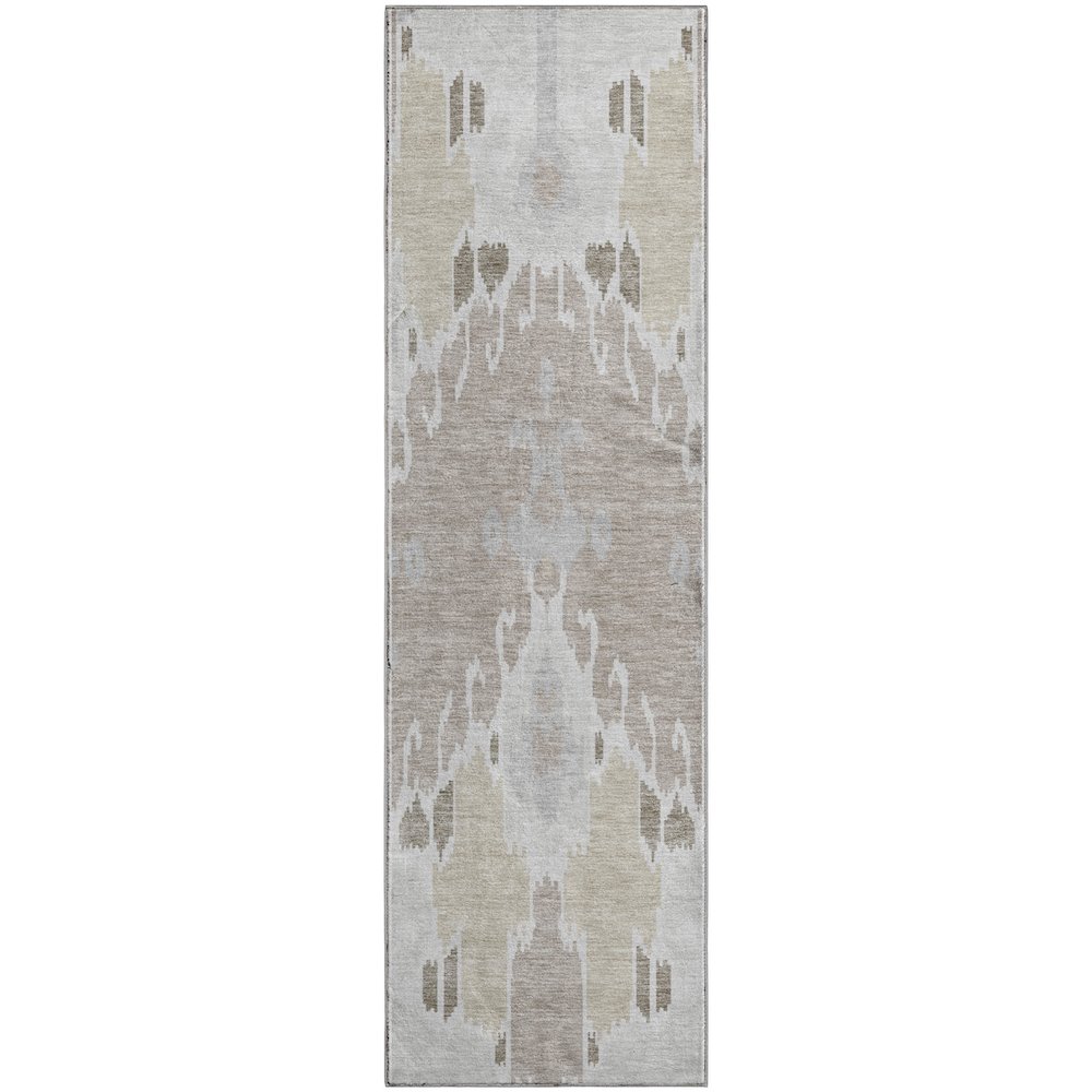 Premium Machine Washable Mayfield AMF748 Ivory 2'3" x 7'6" Runner Rug. Picture 1