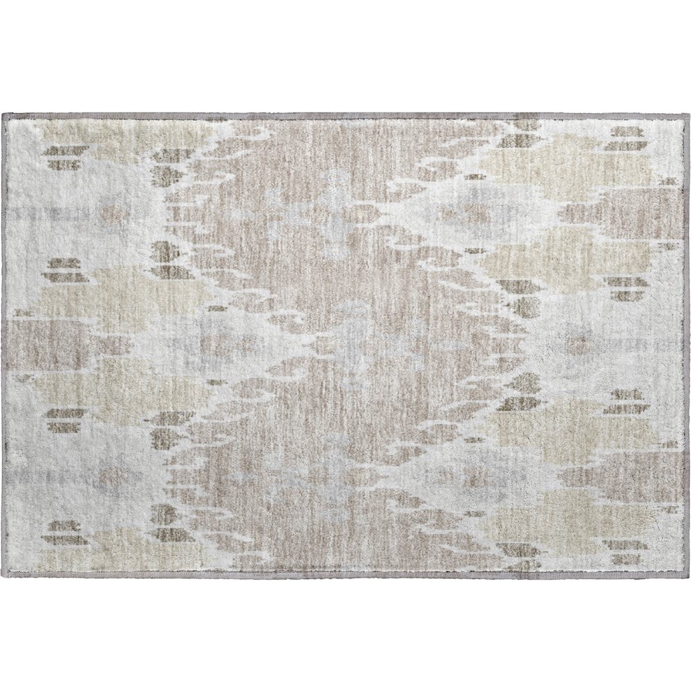 Premium Machine Washable Mayfield AMF748 Ivory 1'8" x 2'6" Rug. Picture 1