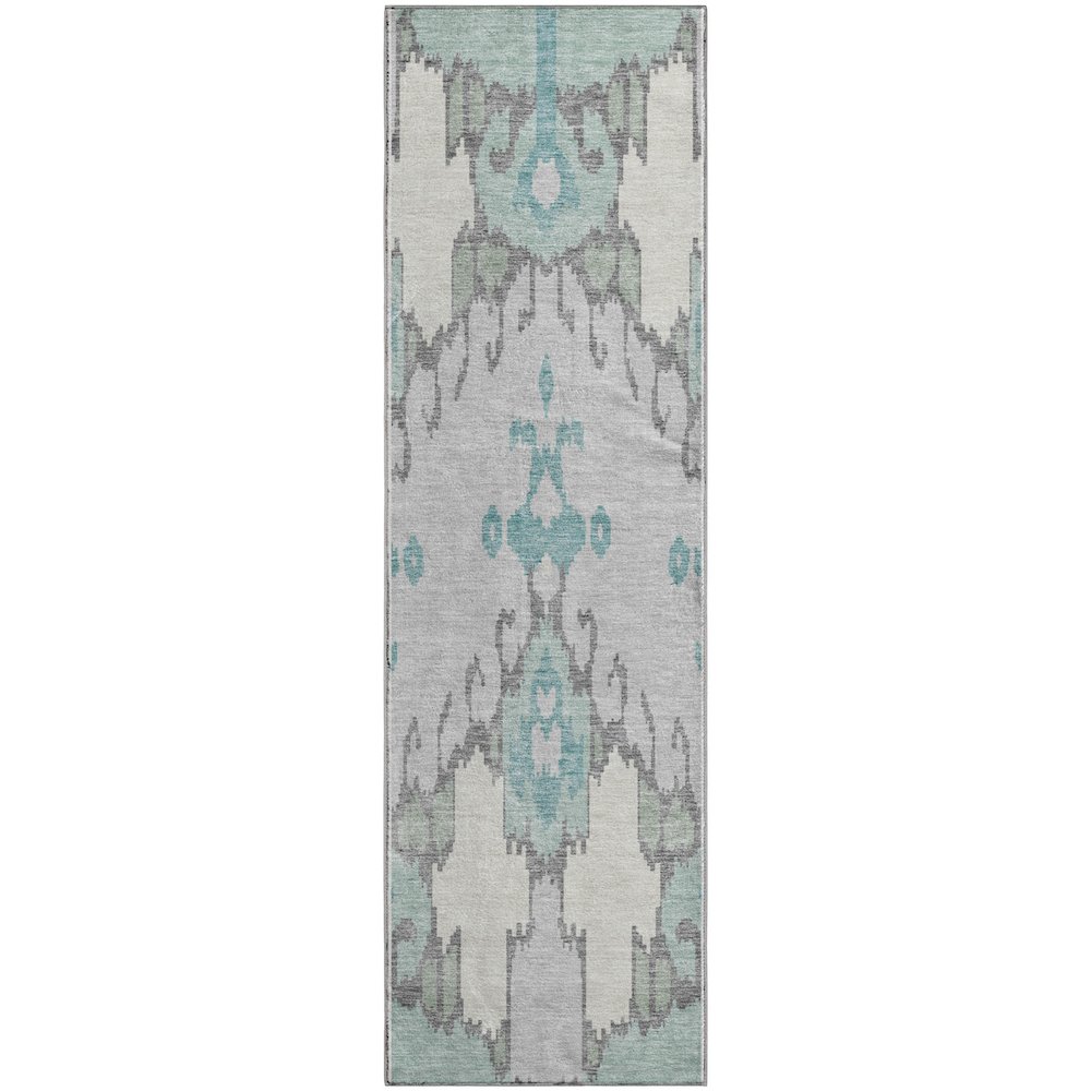 Premium Machine Washable Mayfield AMF748 Mint 2'3" x 7'6" Runner Rug. Picture 1