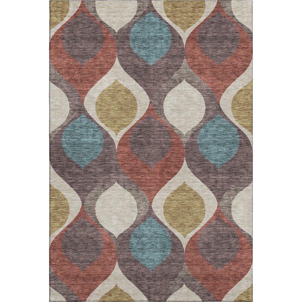 Premium Machine Washable Mayfield AMF749 Brown 2'6" x 3'10" Rug. Picture 1