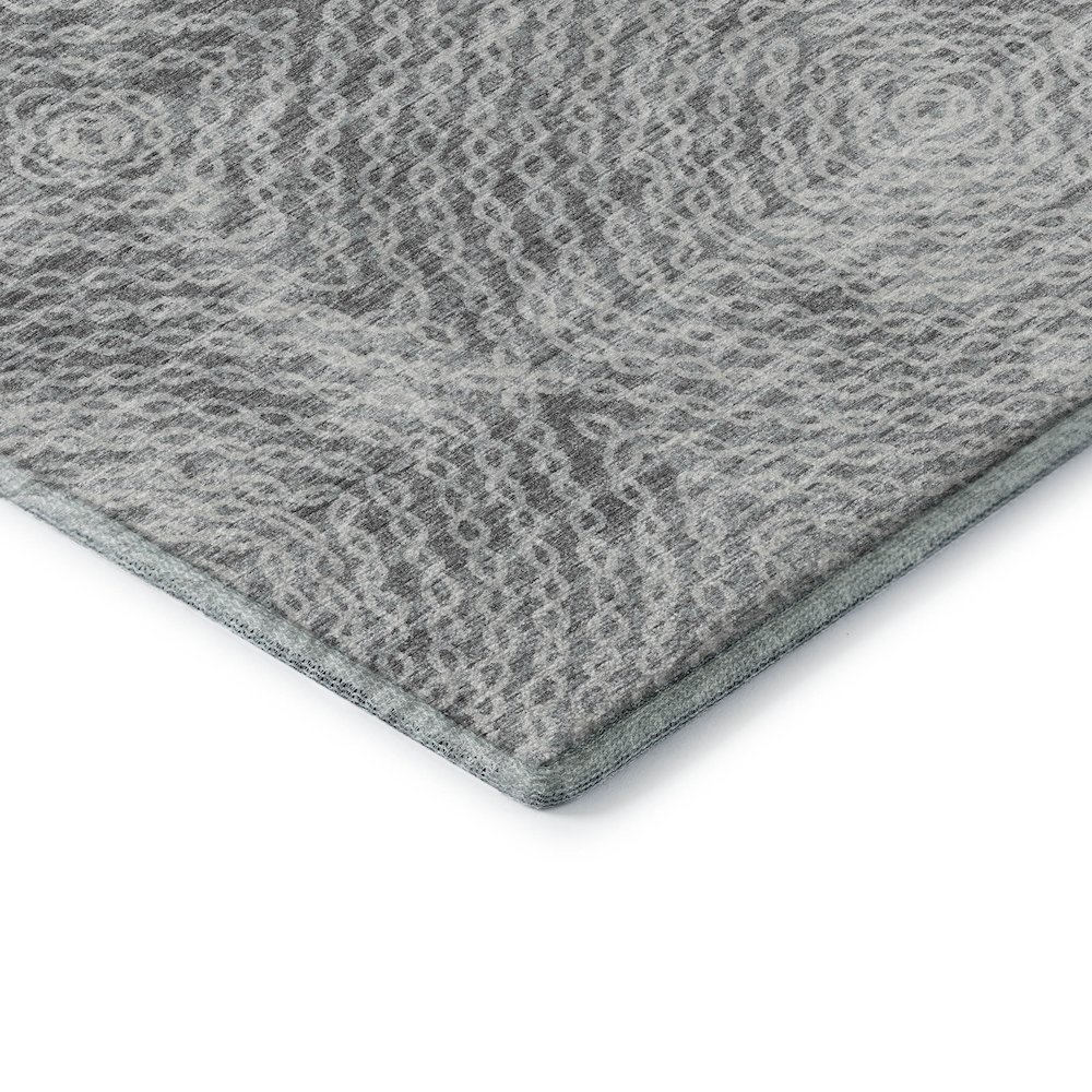Premium Machine Washable Mayfield  Ash 1'8" x 2'6" Rug. Picture 3