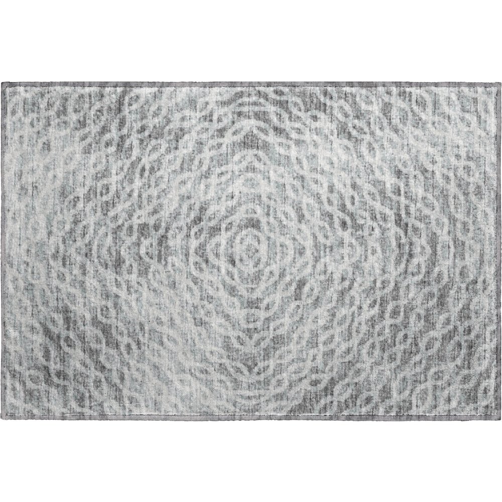 Premium Machine Washable Mayfield  Ash 1'8" x 2'6" Rug. Picture 1