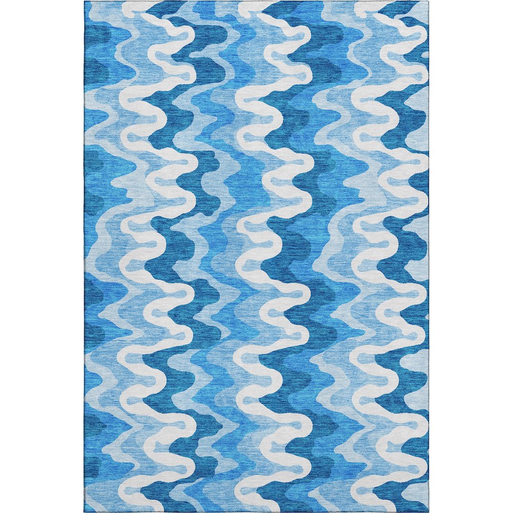 Premium Machine Washable Mayfield AMF750 Sky 2'6" x 3'10" Rug. Picture 1